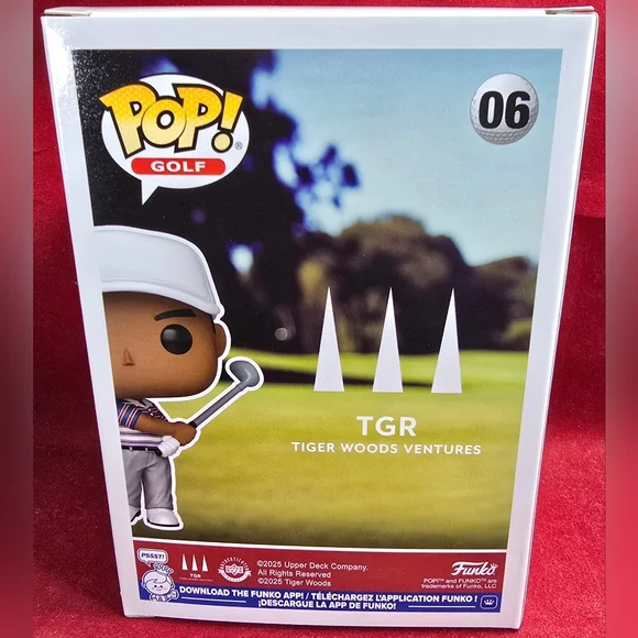 Funko Pop! Tiger Woods Funko # 06 (Nib) With Pop Protector - Picture 7 of 7